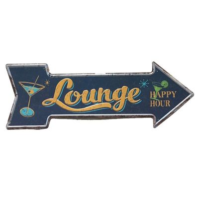 Arrow Shape Vintage cake Metal Tin Signs, Plaque Poster For Bar Club Wall OEM
