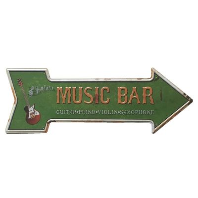 Arrow Shape Vintage Metal Sign ,Printing Signs Bar Pub Home Cafe Restaurant Wall Decor, Retro Metal Poster