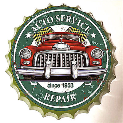 Round Decorative hanging metal posters,tin signs, funny posters 3d metal tin sign