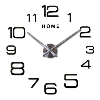 Arabic Digital 3D Quartz DIY Custom Wall Clock Large Vintage Style Wall Clocks