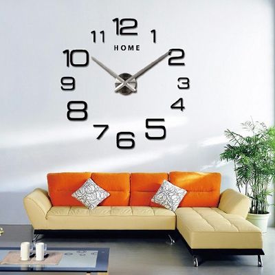 Arabic Digital 3D Quartz DIY Custom Wall Clock Large Vintage Style Wall Clocks