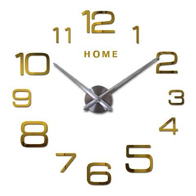 Arabic Digital 3D Quartz DIY Custom Wall Clock Large Vintage Style Wall Clocks
