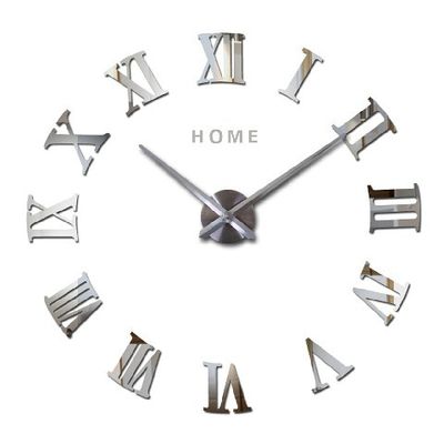 Roman Digital 3D Quartz Diy Acrylic Miroir Wall Clock Large Hanging Wall Clock