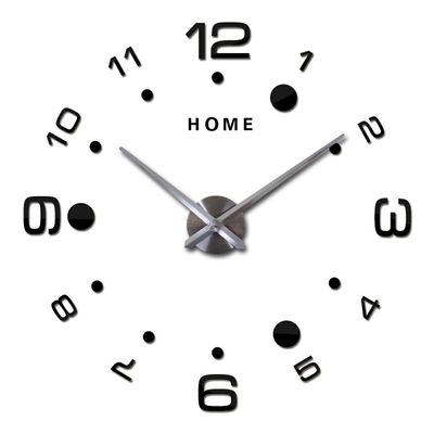 Decoration Unique Modern Wall Clocks 3D Acrylic Living Room Wall Art Clock