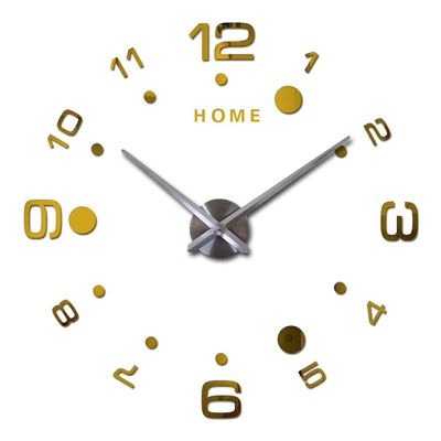 Decoration Unique Modern Wall Clocks 3D Acrylic Living Room Wall Art Clock