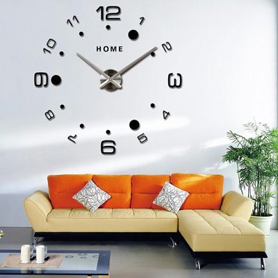 Decoration Unique Modern Wall Clocks 3D Acrylic Living Room Wall Art Clock