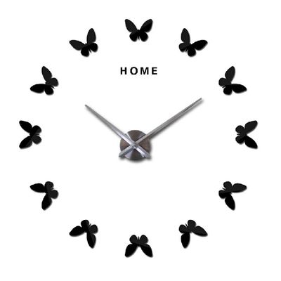 Romantic Butterfly Large Elegant Wall Clocks Decor Mirror Wall Stickers Modern Wall Clock