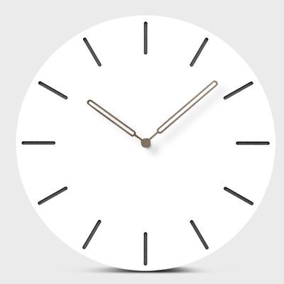 30cm Nordic Simple White Large Elegant Wall Clocks MDF Round Hanging Wall Clock
