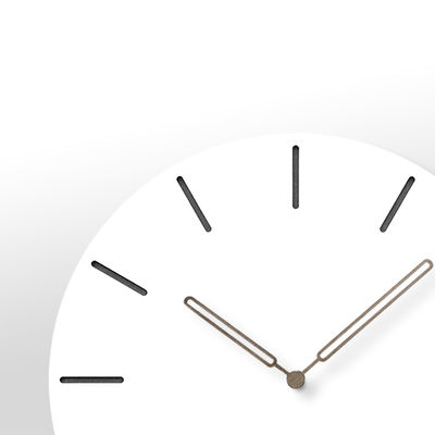 30cm Nordic Simple White Large Elegant Wall Clocks MDF Round Hanging Wall Clock