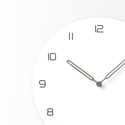 Silent Large Hanging Wall Clock European Creative MDF Wooden Wall Clock