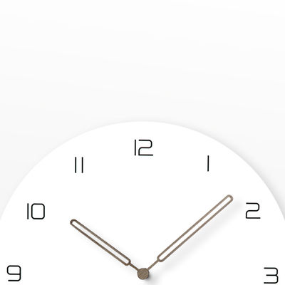 Silent Large Hanging Wall Clock European Creative MDF Wooden Wall Clock