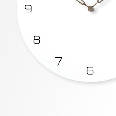 Silent Large Hanging Wall Clock European Creative MDF Wooden Wall Clock