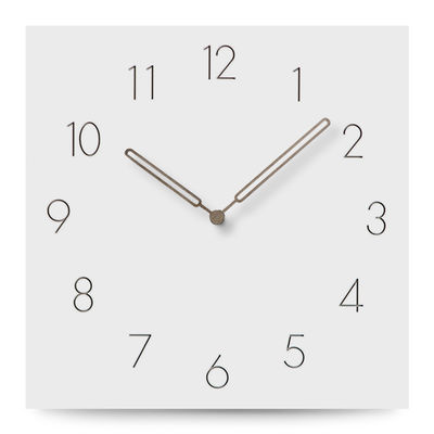 Arabic Numerals Silent Quartz Wall Art Clock White Square Large Vintage Style Wall Clocks