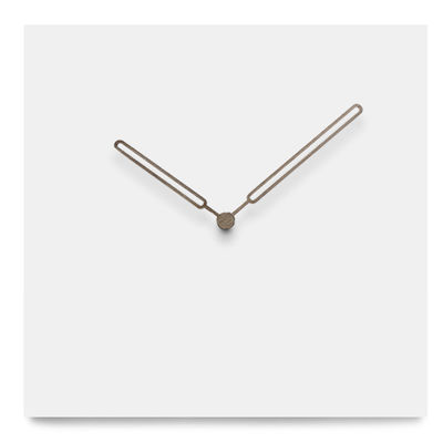 Square Wall Clock Carve Numbers 12 Inch Nordic Wooden Wall Clock
