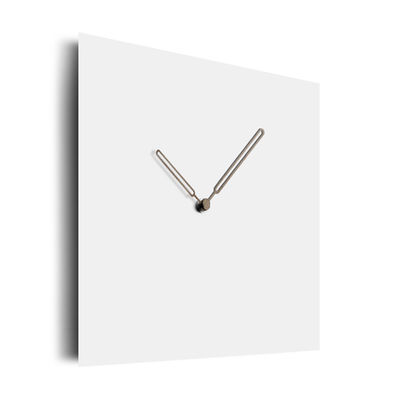 Square Wall Clock Carve Numbers 12 Inch Nordic Wooden Wall Clock