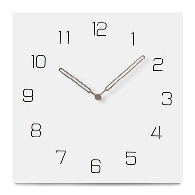 12 Inch Nordic Silent Square Kichen Wall Clocks White Grey Black Wooden Wall Clock