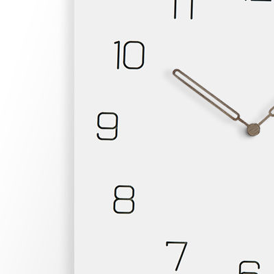12 Inch Nordic Silent Square Kichen Wall Clocks White Grey Black Wooden Wall Clock