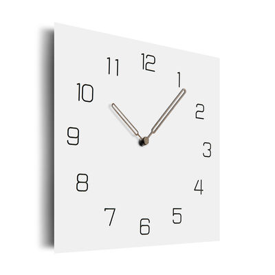 12 Inch Nordic Silent Square Kichen Wall Clocks White Grey Black Wooden Wall Clock