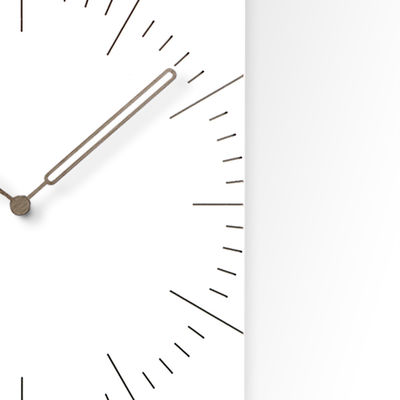 Square Decorative Wall Clocks For Living Room Brief Mute MDF Wood Large Hanging Wall Clock with needle