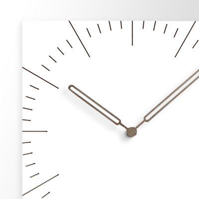 Square Decorative Wall Clocks For Living Room Brief Mute MDF Wood Large Hanging Wall Clock with needle
