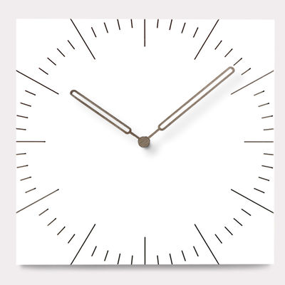 Square Decorative Wall Clocks For Living Room Brief Mute MDF Wood Large Hanging Wall Clock with needle