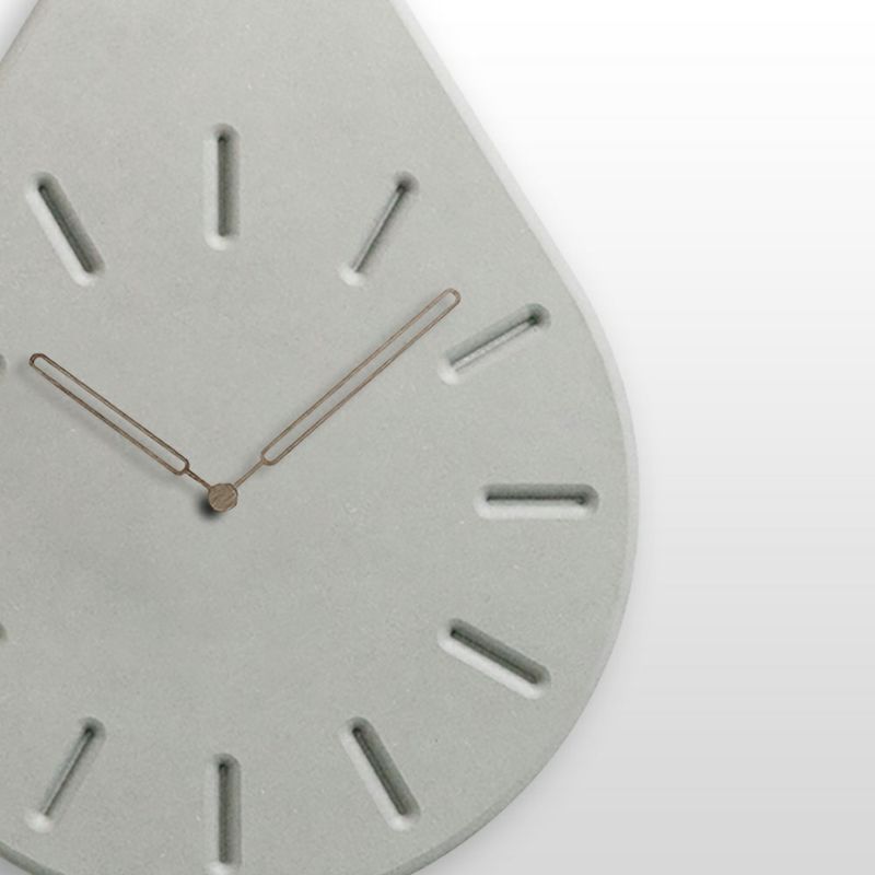 Teardrop Black 5mm Mdf Wall Clock Home Decoration Silent Wall Clock