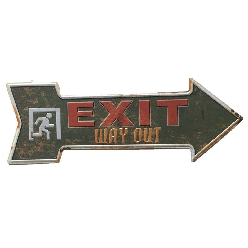 Arrow Shape Custom Made Metal Poster,Vintage Tin Sign,Metal Wall Poster Safe Sign