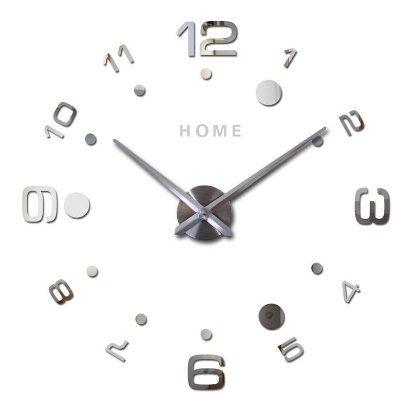 Decoration Unique Modern Wall Clocks 3D Acrylic Living Room Wall Art Clock