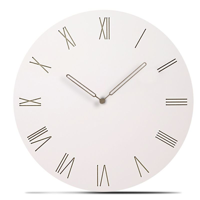 Creative Modern Wall Clock Living Room Quartz Home Decor Wooden Wall Clock
