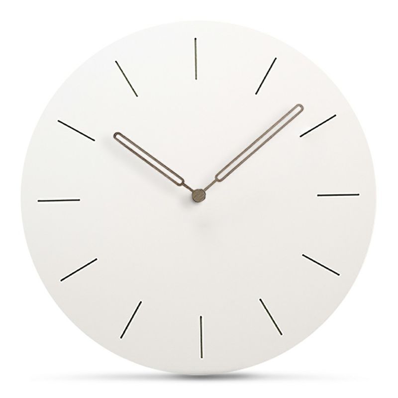 12 Inch Silent Decorative Wall Clocks For Living Room Wooden Wall Clock