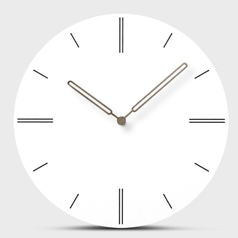 12inch Creative Modern Wall Clock Mute White Decorative Wall Clocks For Living Room