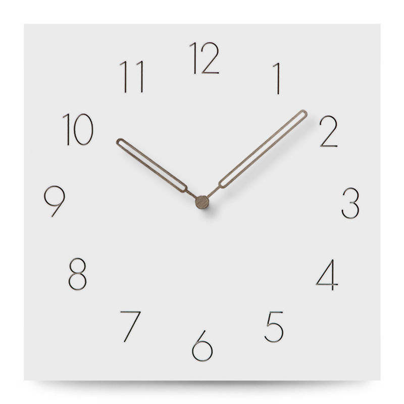 Arabic Numerals Silent Quartz Wall Art Clock White Square Large Vintage Style Wall Clocks
