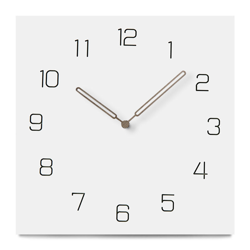 12 Inch Nordic Silent Square Kichen Wall Clocks White Grey Black Wooden Wall Clock