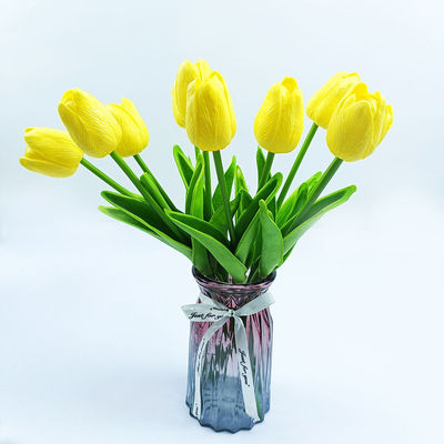 PU Tulip Enduring Flower Plastic Flower For Home Decoration Large Quantity Supplier